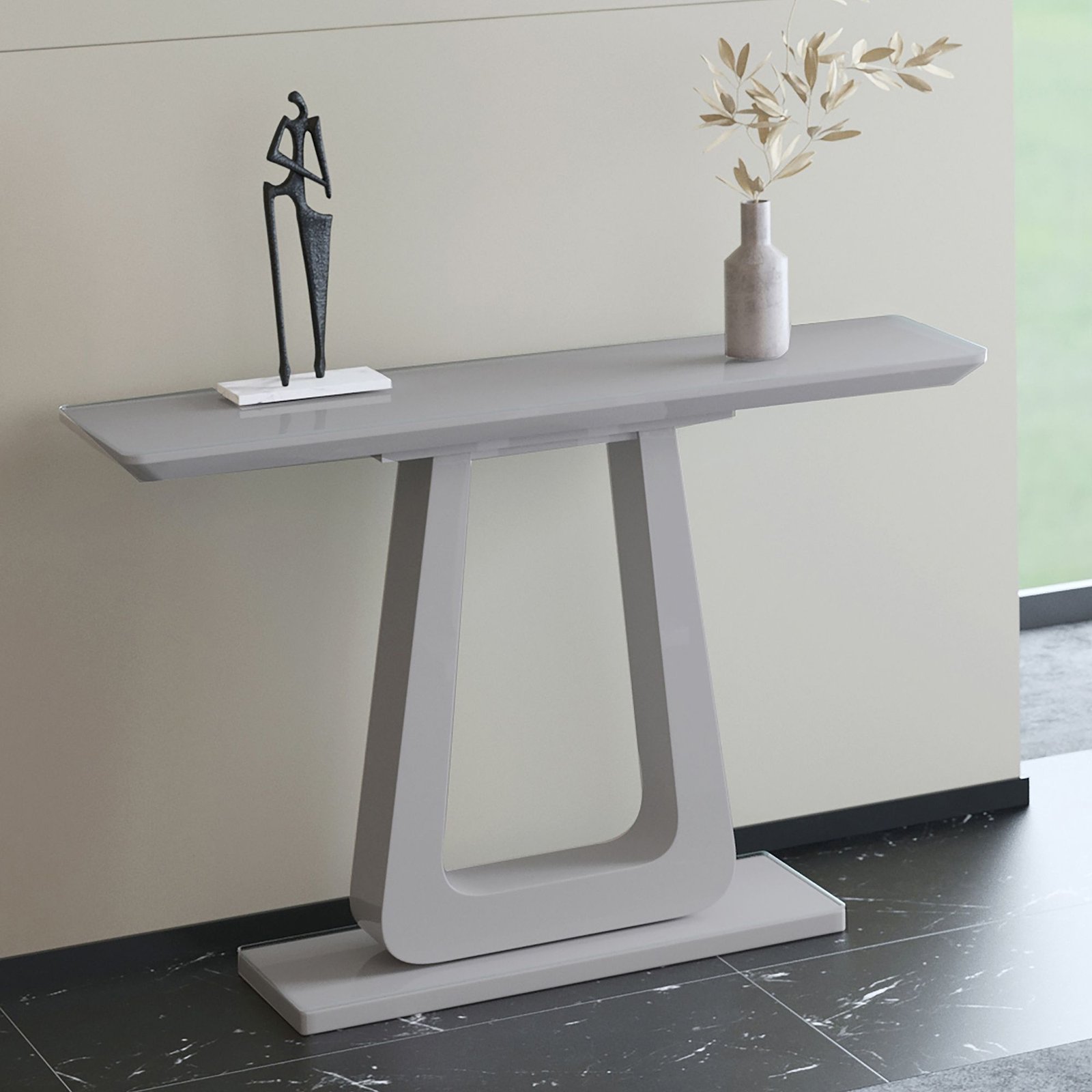 Corvus Console Table, 43.5" in Warm Grey - Image 2