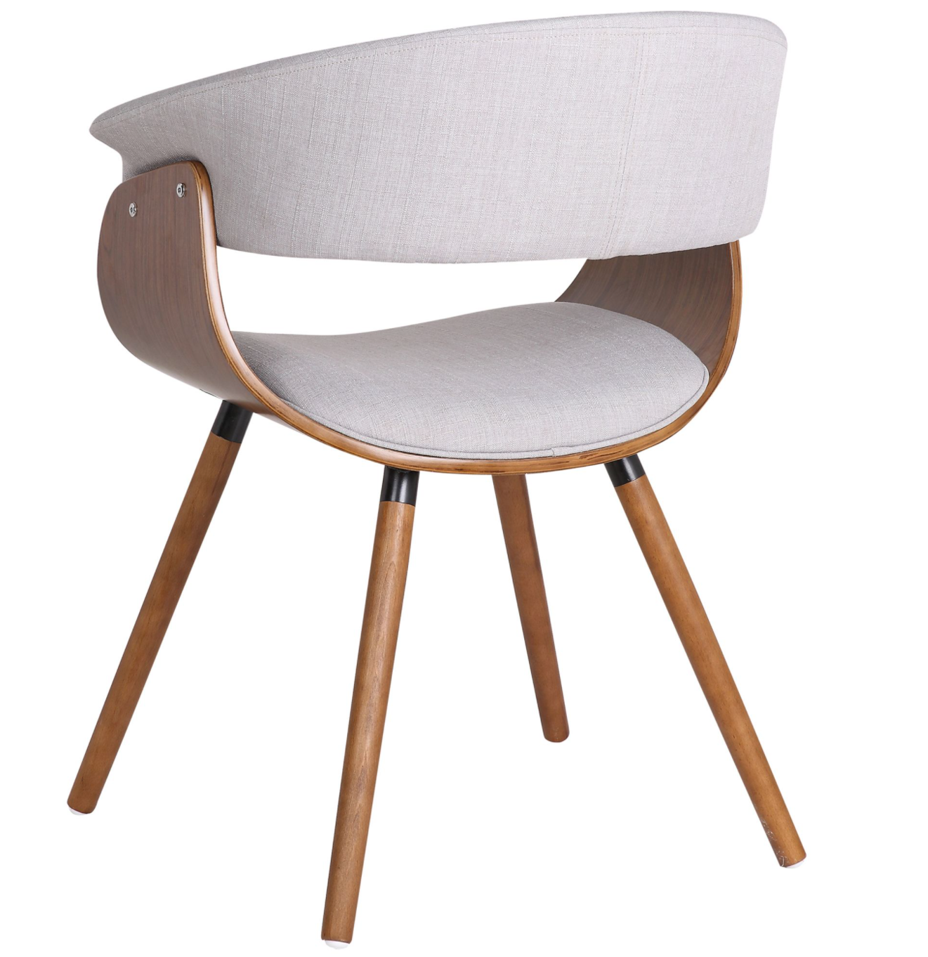 ARCHER DINING/LOUNGE CHAIR, SET OF 2 IN BEIGE AND BLACK - Image 3