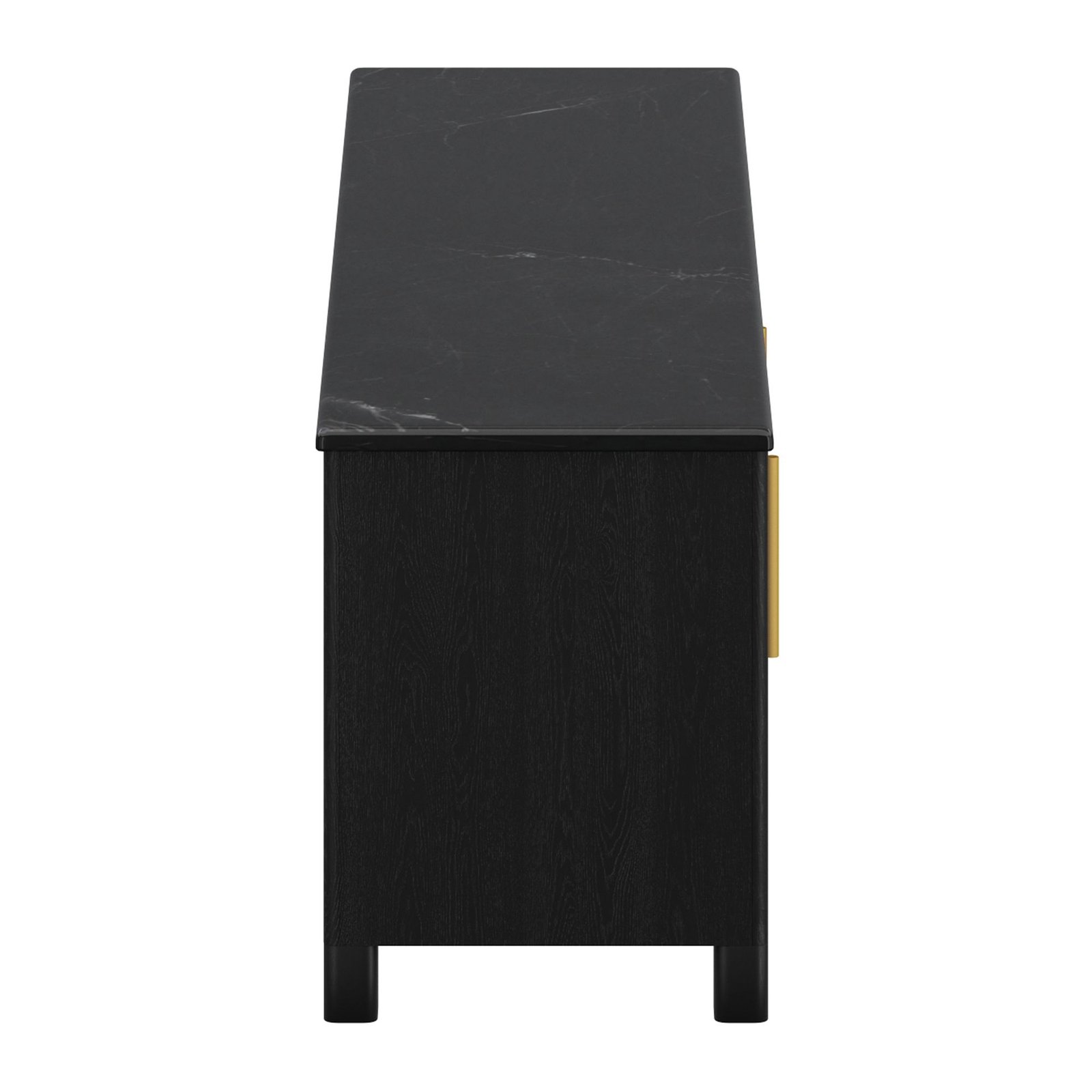 Camden Media Cabinet, 63" in Black and Black - Image 4