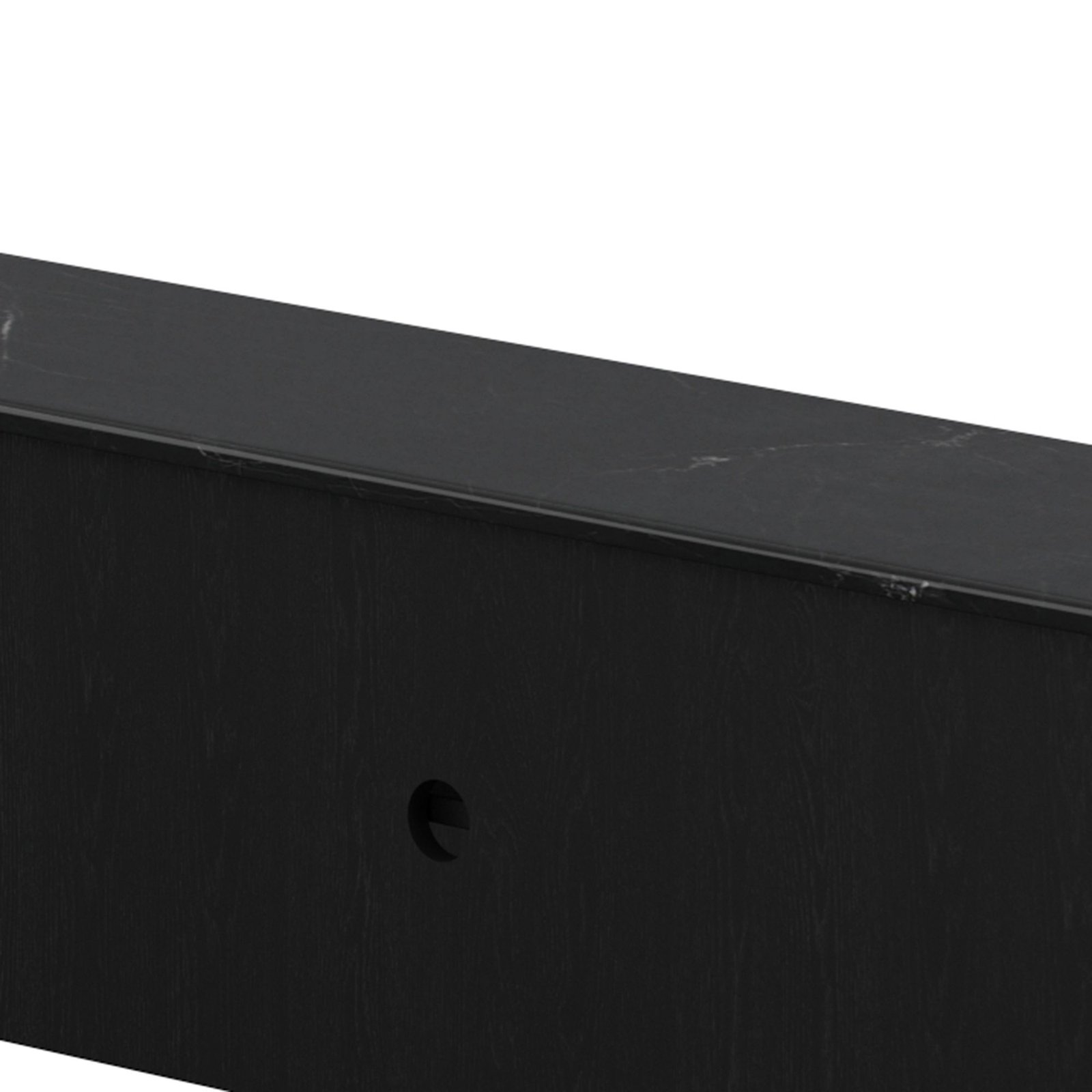 Camden Media Cabinet, 63" in Black and Black - Image 6